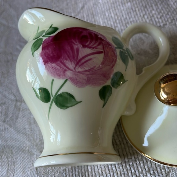 Royal Stuart Spencer Stevenson Bone China Creamer Pitcher & sugar bowl England - Picture 6 of 7